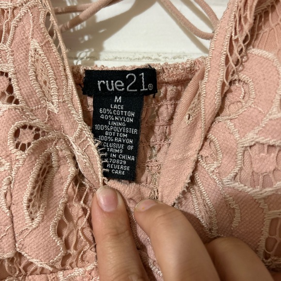 Rue21 Blush Lace Top - Picture 3 of 4